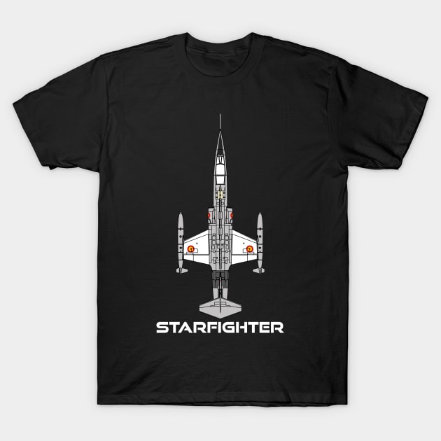 F-104 Starfighter (Spain) T-Shirt by BearCaveDesigns